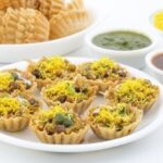 1-2 Taste CEC - Chat Powder Flavour SN - 1285-09-81 shown as indian street food sev puri on a plate