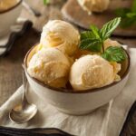 1-2 Taste IFF VANILLA POWDER FL S 3294 shown as ice cream scoops in a bowl