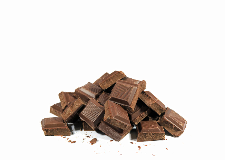 pile-dark-chocolate-chunks-isolated-white-background