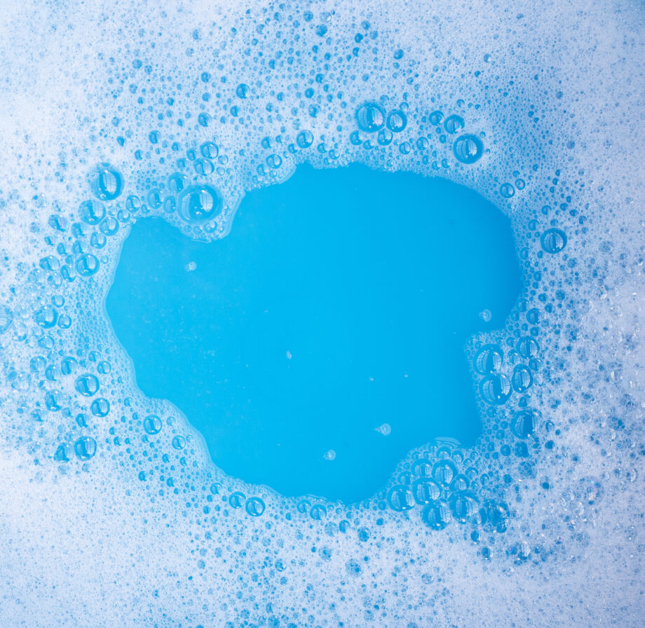 Detergent foam bubble