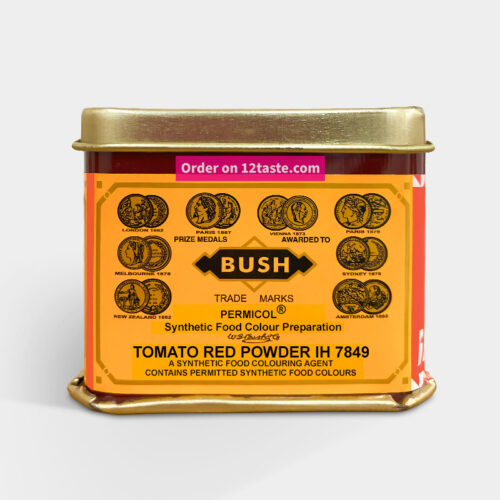 1-2 Taste IFF - Tomato Red IH 7849 - 051620 displayed in a tin container