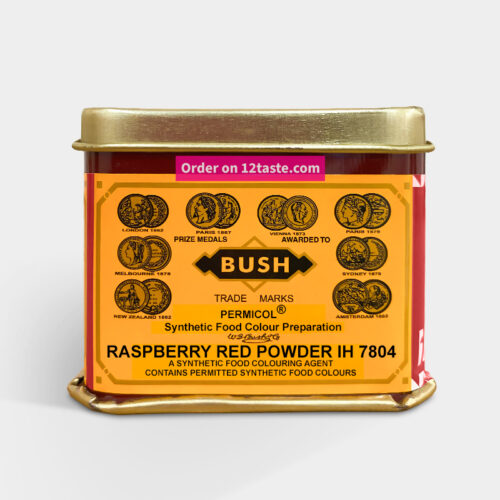 1-2 Taste IFF - Raspberry Red IH - 7804 displayed in a tin container