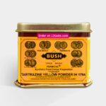 1-2 Taste IFF - Tartrazine Yellow IH - 1794 displayed in a tin container