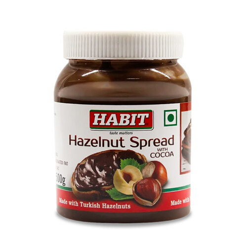 1-2 Taste Habit - Hazelnut Spread shown in a bottle