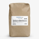 Brown kraft paper bag of MoisturLOK-Humectant-Powder with printed label and product details