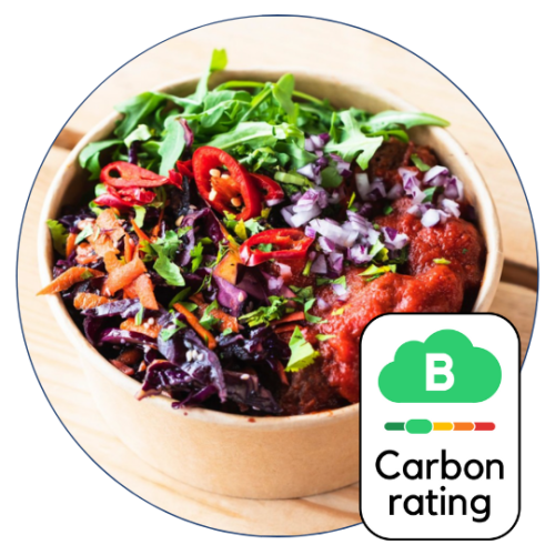Food carbon rating B border 500x500 1