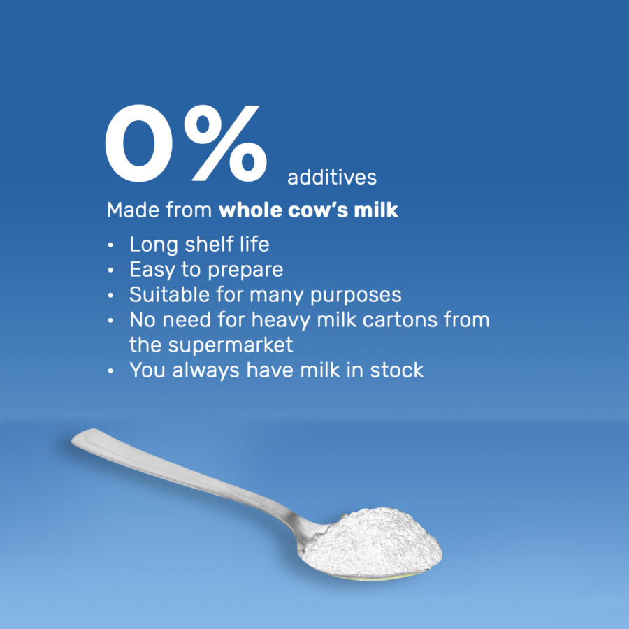 Full Cream Milk Powder FOTO 4 voordelen ENG