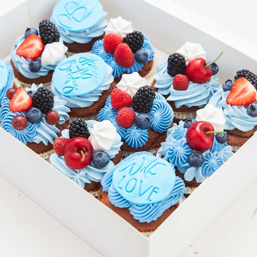 Colourfood liquid colours cupcake decoration blue 1