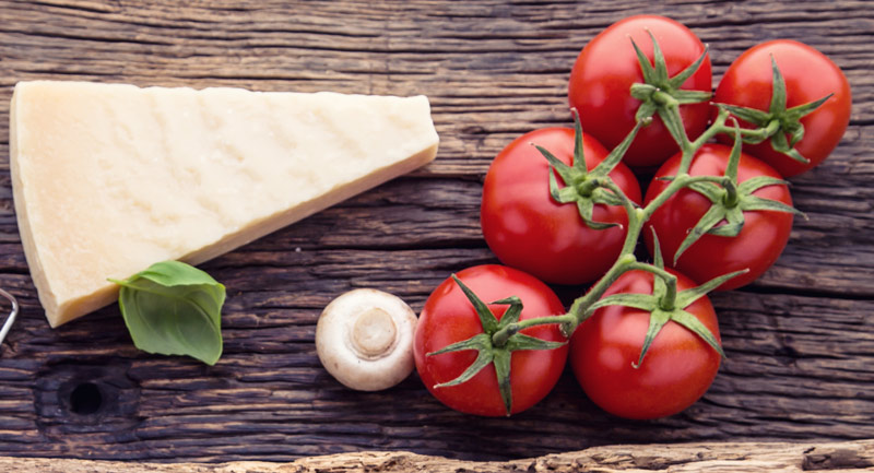 Tomaten, Parmesanpilze