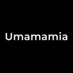 Umamamia logo W on B
