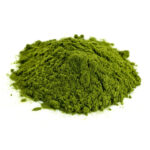 1-2 Taste Alpine Nutrition - Organic Neem powder - 175 shown as pile of rich green powder on a white background