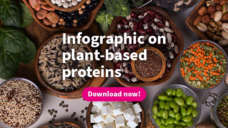 Protéine végétale infographique