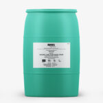 Green barrel of IMAG Organics - 100% Blue Agave Syrup Extra Light with printed label highlighting organic certification and natural sweetener benefits