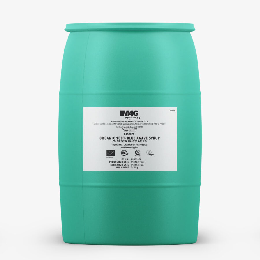 Imag organics_100% Blue Agave Syrup Extra Light_285kg