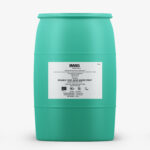 Green barrel of IMAG Organics - 100% Blue Agave Syrup Light with label highlighting low glycemic sweetener and non-GMO certification