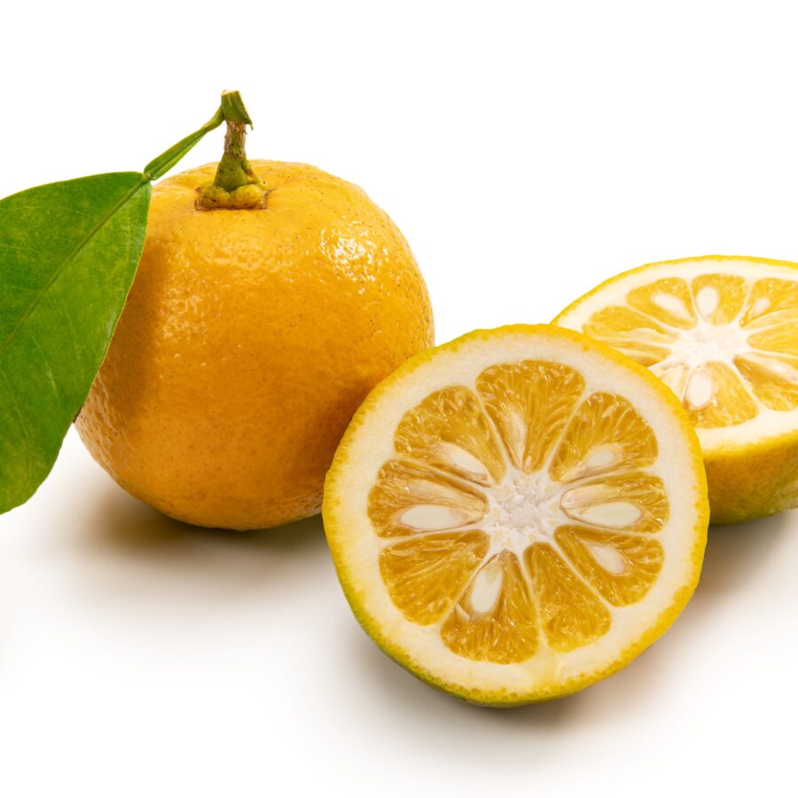 Bitter,Orange,On,White,Background