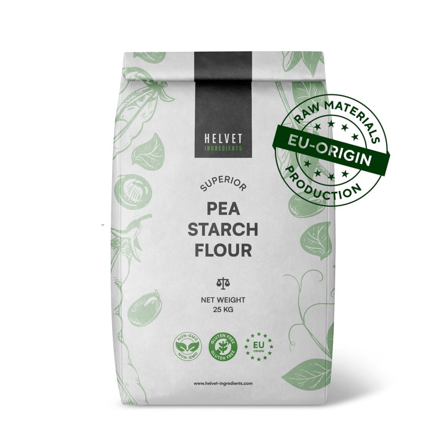 Helvet-pea starch flour